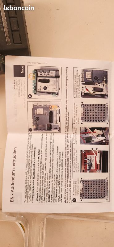 Carte mère de moteur nice pop portail battant neuf (image 4)