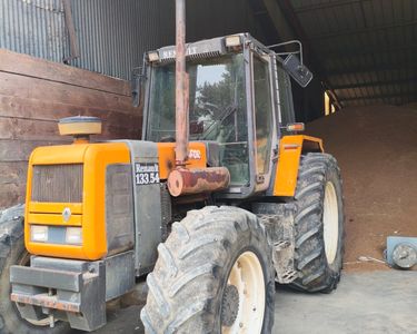 Miniature Tracteur Renault 120 CV - Fardier Ancien - Échelle 1/20 - Occasion