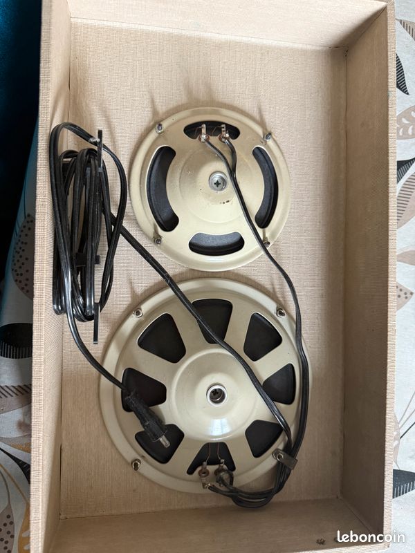 Tourne-Disque France Electronique CH200 – Vintage Avec Enceintes – Bon État