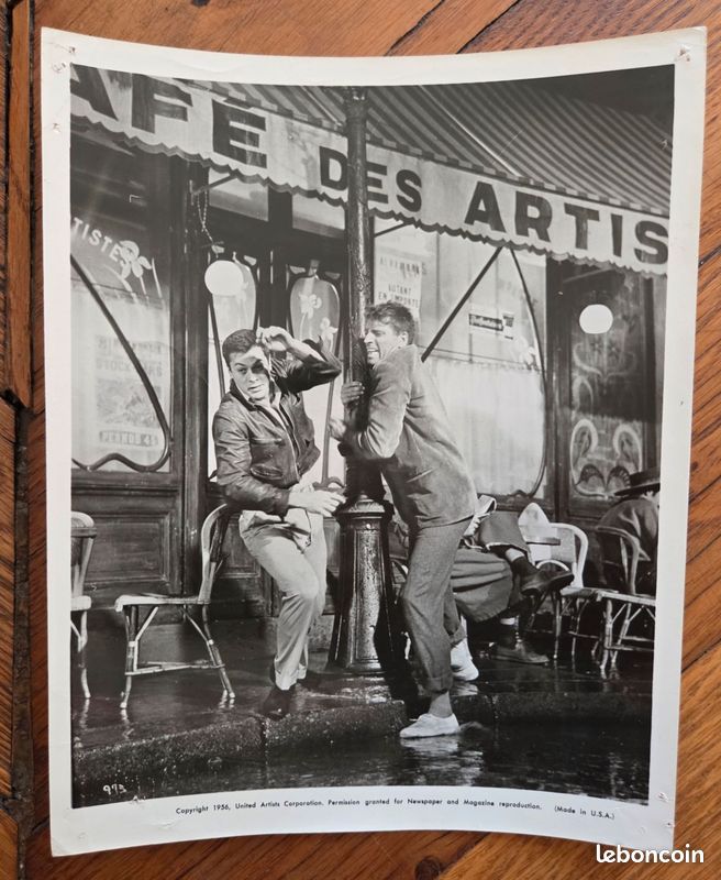BURT LANCASTER - photo de presse avec Tony Curtis, Trapèze (1956) (image 1)