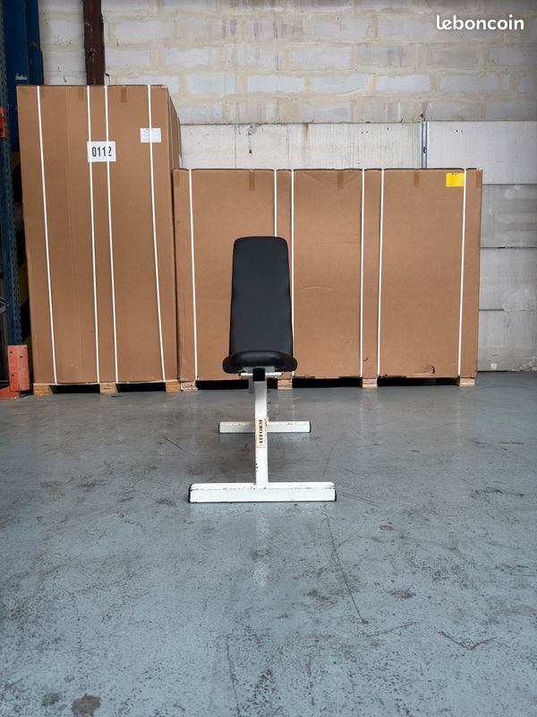 Adjustable Bench occasion machine musculation libre banc ajustable multi positions angles professionnel idéal haltères blanc et noir (image 4)