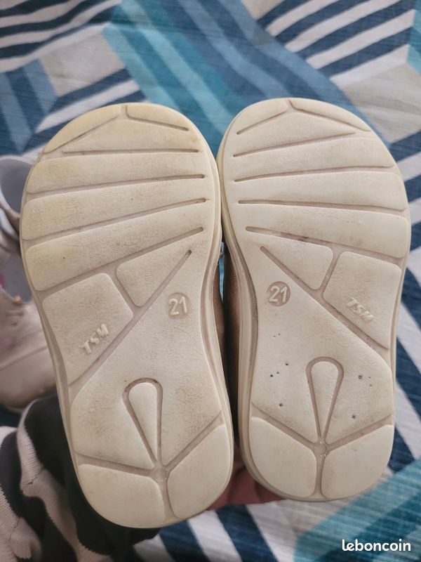 Lot 2 paires chaussures 21 cuir (image 6)