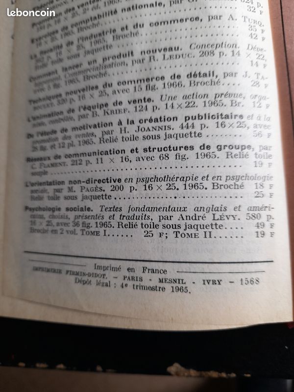 Livres Aide mémoire Dunod Mathématiques Générales en deux tomes (image 5)