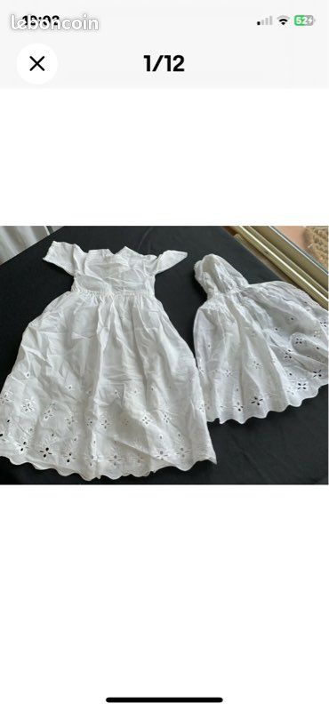 Robe de poupée ancienne Jumeau, Rabery , Steiner, Sfbj/4019PO8+M (image 1)