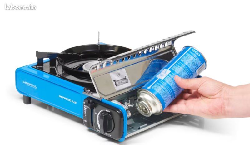 Réchaud De Camping Gaz Campingaz Bistro DLX - 2200W, Allumage Piézo, Anti-Surchauffe - Compact Et Portable
