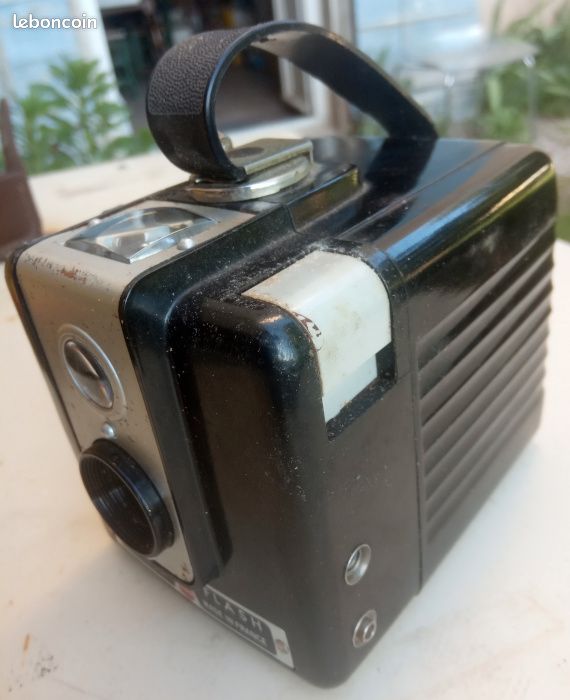 Lot Kodak Brownie Flash Camera Avec Flash Et étui Cuir - Dans Boîtes D'origine
