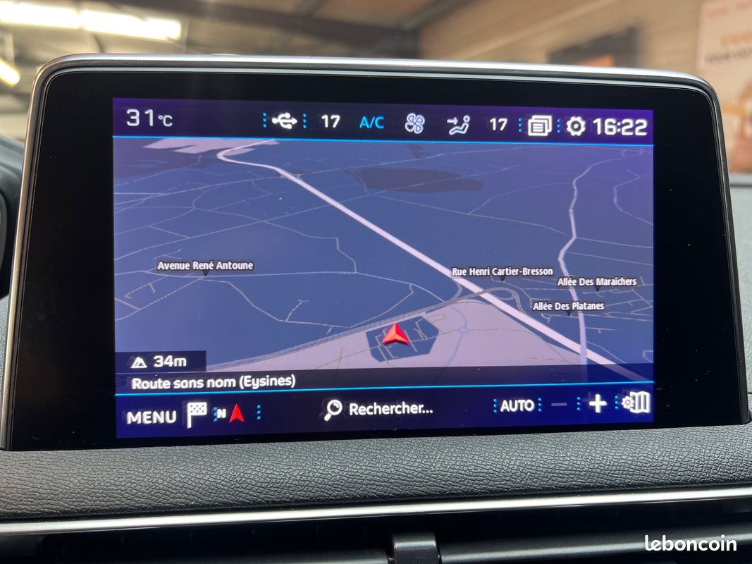 PEUGEOT 5008 GENERATION-II 1.5 BLUEHDI 130CH ACTIVE BUSINESS-7 PLACES-PLAQUETTES NEUVES-CARPLAY-CAMERA DE RECUl (image 9)