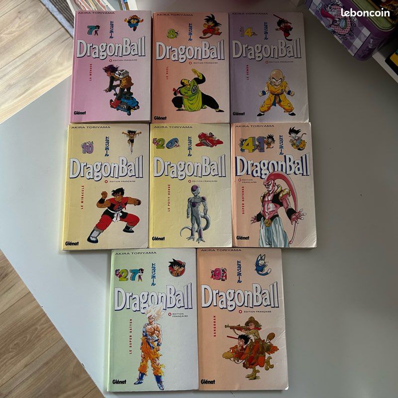 Lot 8 livres dragonball pastel glénat collection (image 1)