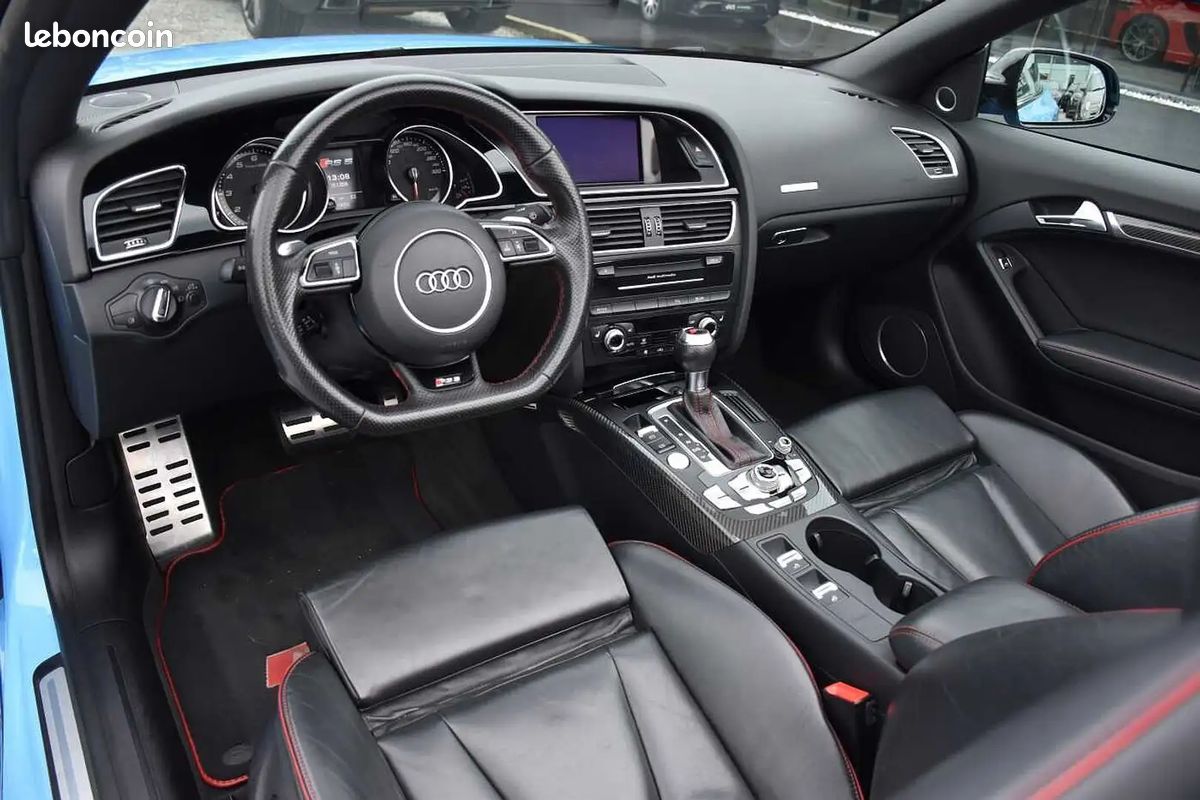 Audi RS5 Cabriolet V8 4.2 450ch Audi Exclusive / Bleu Cepheus Lamborghini / Carbone Int. / B&O (image 5)