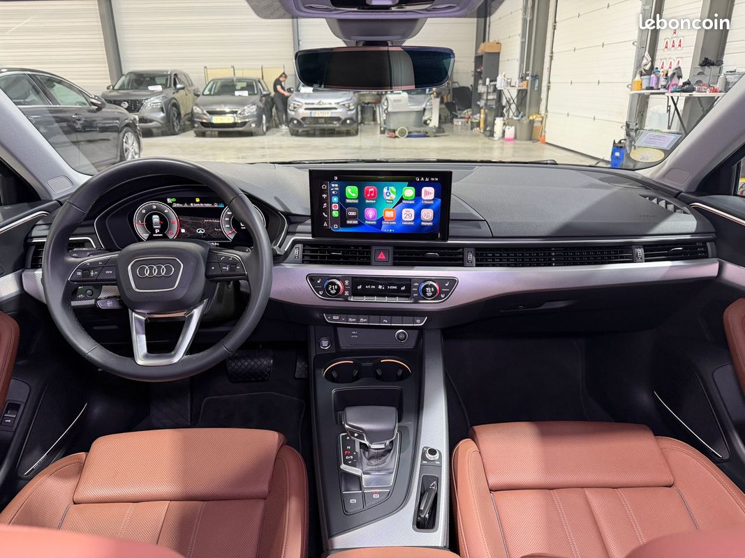 Audi a4 35 tdi 163 ch avus boite auto / carplay / camera de recul / cuir complet / toit ouvrant / garantie (image 4)