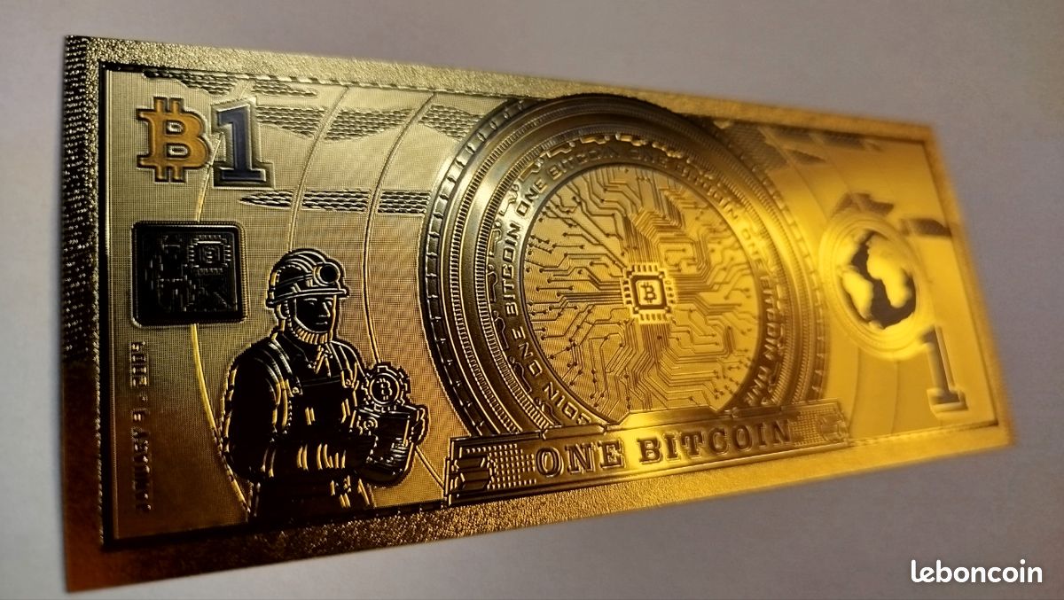 Lot de 10 billets collection bitcoin 1 BTC 2025 crypto - Collection