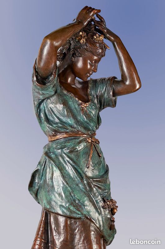 Auguste Moreau - GRAND bronze ancien - 103 cm (image 7)