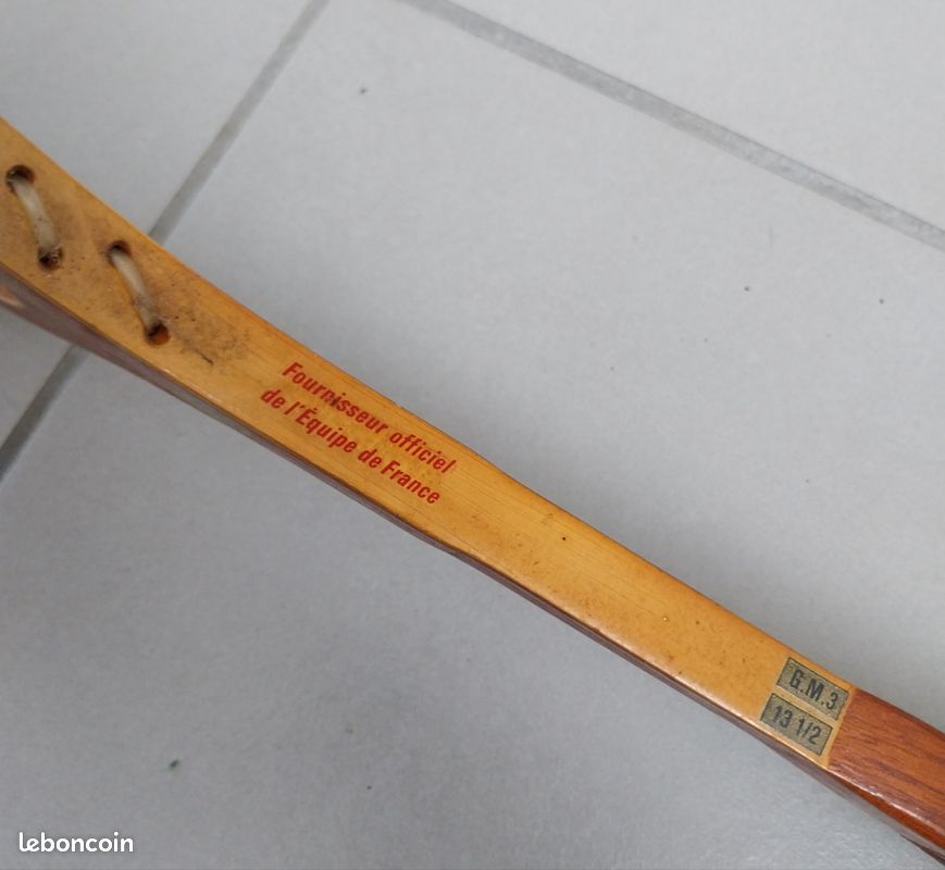 Raquette de tennis vintage XL 3303 – Poignée cuir véritable