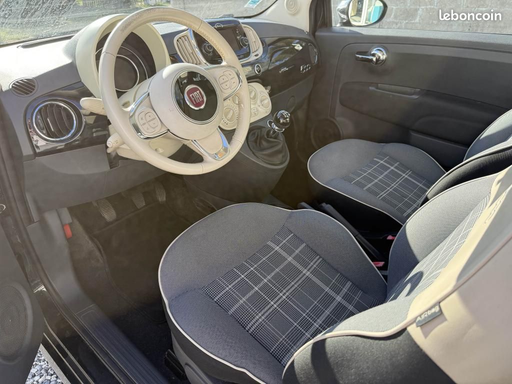 FIAT FIAT 500 1.2i - 69 2017 BERLINE Lounge PHASE 2 (image 9)