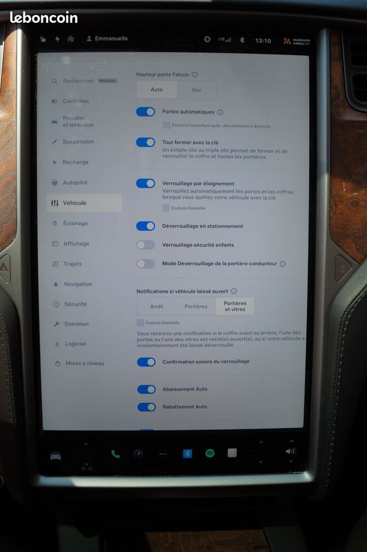 Tesla model-x 100d 422 ch 100kwh 4wd dual-motor bva 5 places + batterie neuve facture tesla (image 30)