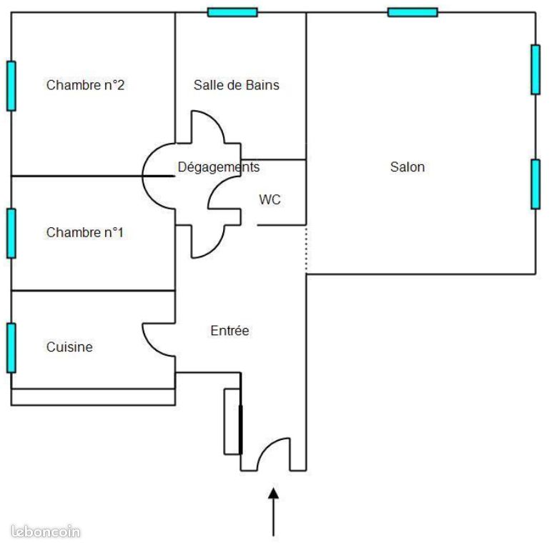 Appartement 3 pièces 86 m² · à Saint-Étienne · 86 m² · 710 €