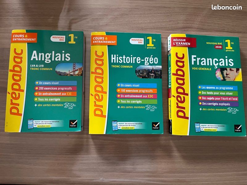 Lot de livres Prépabac Hatier 1ère lycée (image 1)