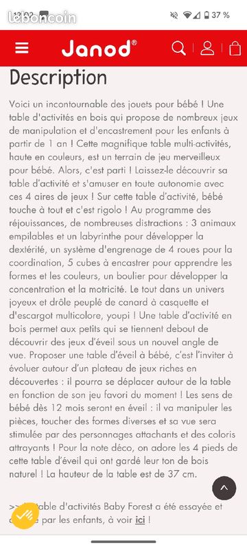 Table d'activités janod (image 4)