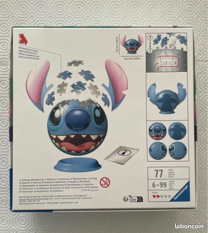 Puzzle 3D Stitch Disney Ravensburger - Complet (image 2)