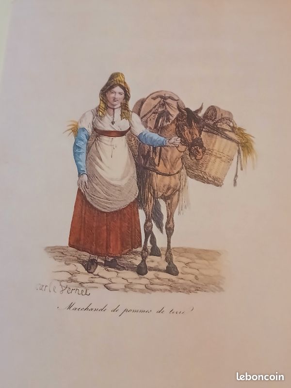 Estampe/lithographie signée Carle Vernet (image 3)
