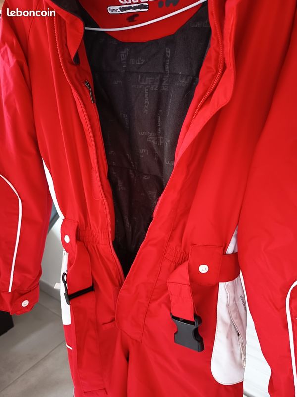 Combinaison De Ski Enfant Wedze - Rouge - Taille 6 Ans - Très Bon état