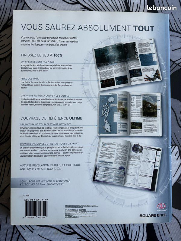 Guide Collector Final Fantasy XIII-2 En Français – Pour PS3 Et Xbox 360 – Neuf