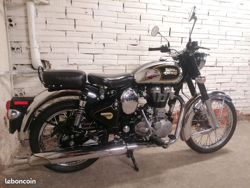 Royal Enfield 500 Bullet ABS Classic Chrome Black (Permis A2) (image 2)