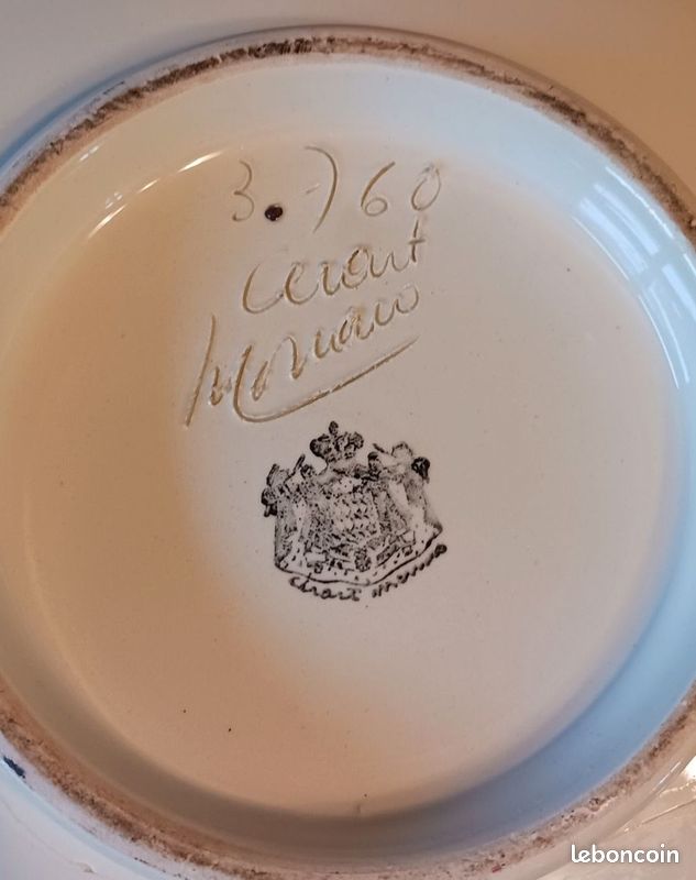 Plat creux Cerart Monaco numéroté (image 2)