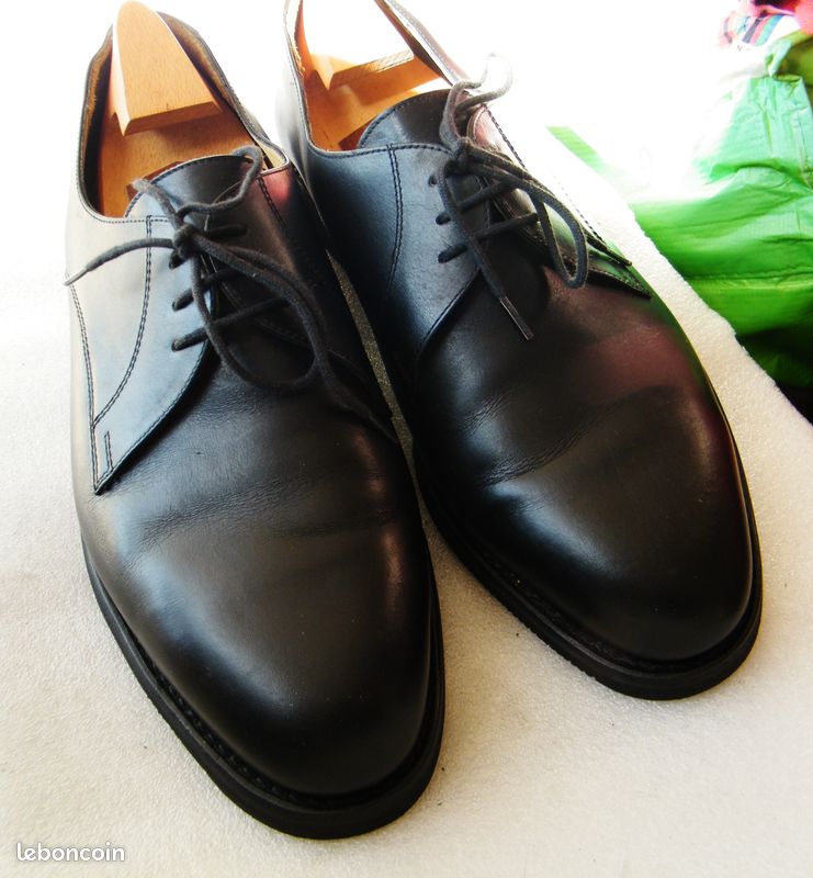Chaussures en cuir noir Marbot (cousu Goodyear) tbe 45,5 46 homme (image 2)