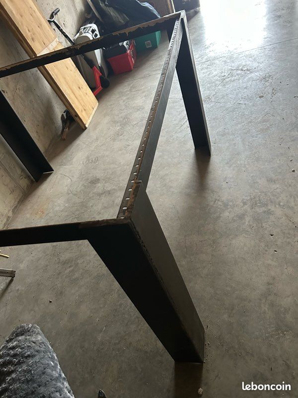 Pieds de table industriels - métal / fonte - très robustes (image 2)