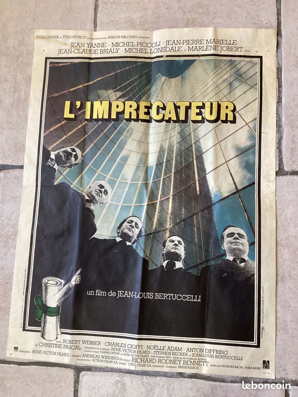 Affiche de cinéma L'Imprecateur 40x52 (image 2)