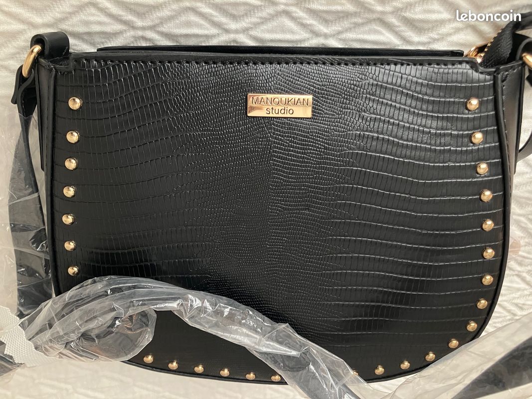 Manoukian Noir Sac Cabas Manoukian Bag Sac Seau Manoukian Sac