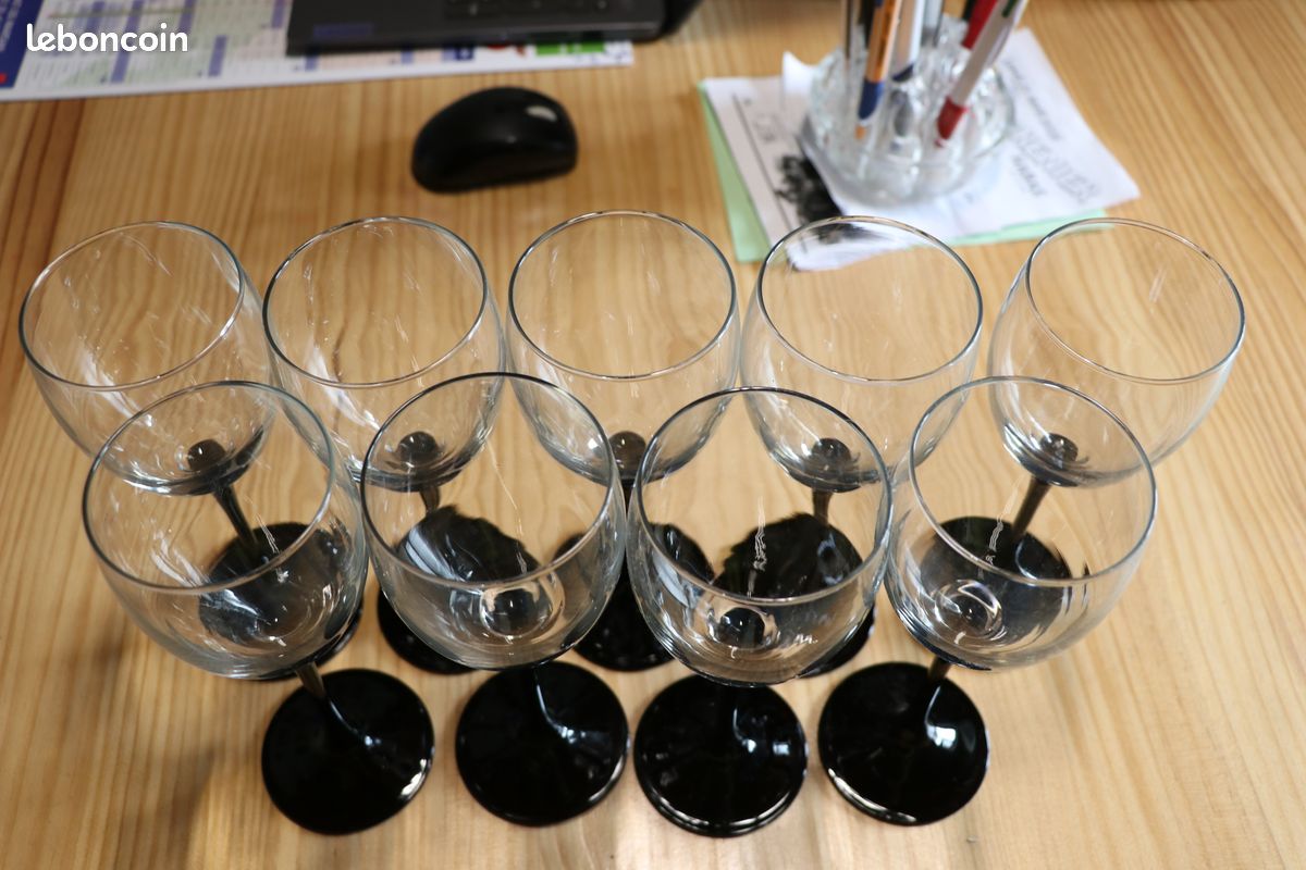 Set de 4 verres en verre à vin gravé ballon - Mr Scandinave