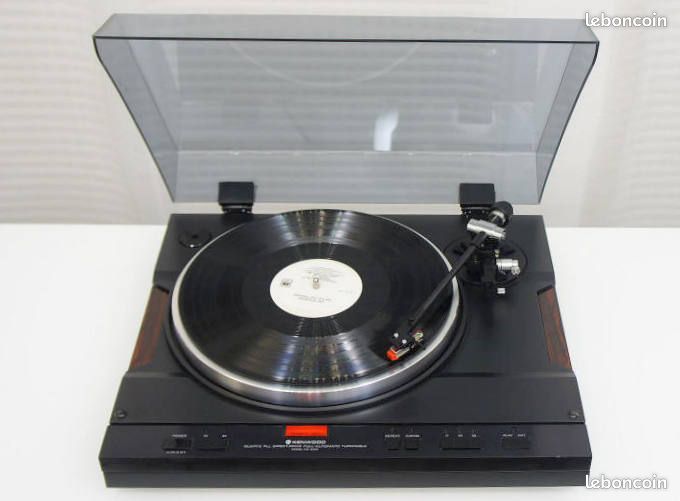 Platine Vinyle Kenwood KD-727 - Rare, Traction Tangentielle, Direct Drive, Cellule Neuve