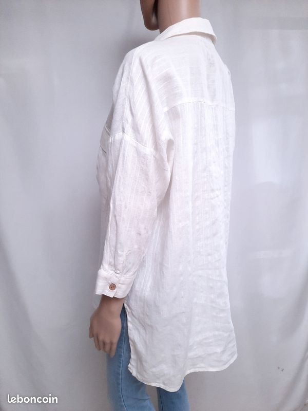 White Shirt Zara Blouse Blanche Femme Taille S Ou 36 Zara Haut