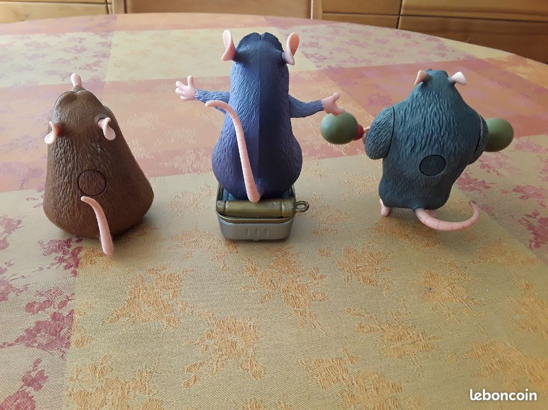3 figurines disney ratatouille,emile, git, ratatouille le lot 24 euros ou à la piece (image 2)