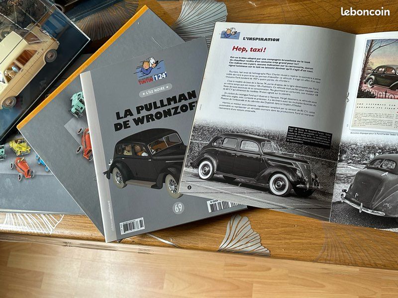 Voiture Tintin 1/24 ème, no 2, la décapotable du capitaine Haddock - Collection