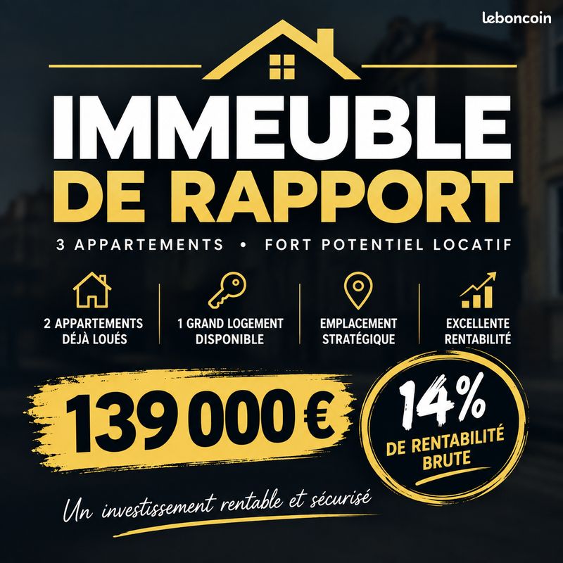 Immeuble 13 pièces 215 m² · à Avesnes-sur-Helpe · 215 m² · 139 000 €