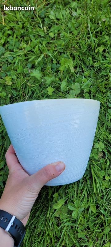Cache pot blanc et rose (image 15)