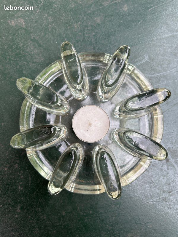 Chauffe-plat En Verre Brutaliste – Réchaud Bougeoir France