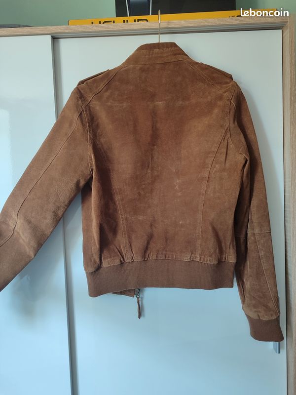 De Porc Manteau Croute De Cuir Veste En Croûte De Cuir De Porc