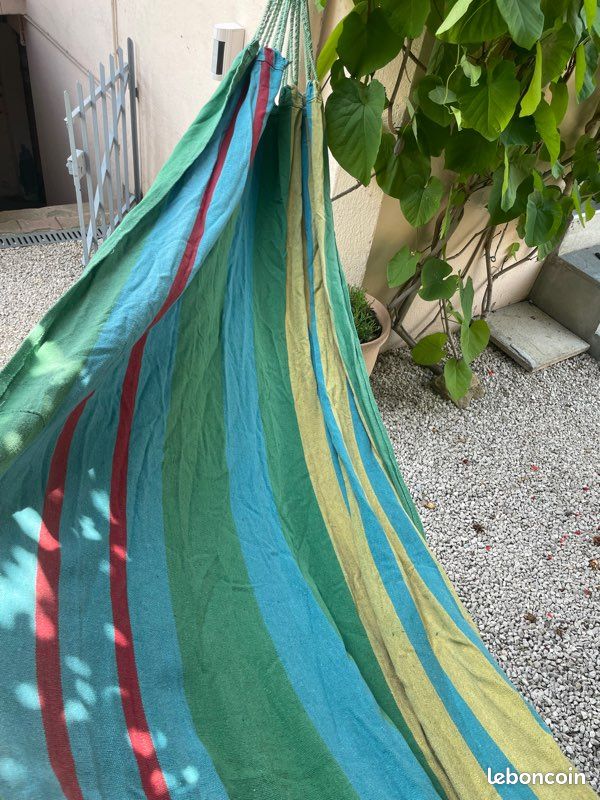 Hamac en tissu avec son sac de transport (image 2)