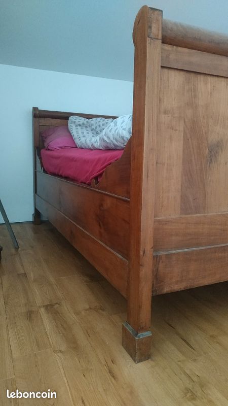 Lit bateau+sommier et matelas tapissier (image 2)