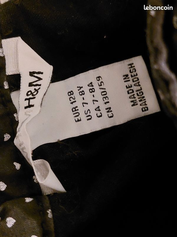 Pantalon velours fille noir H et M 8 ans (image 2)