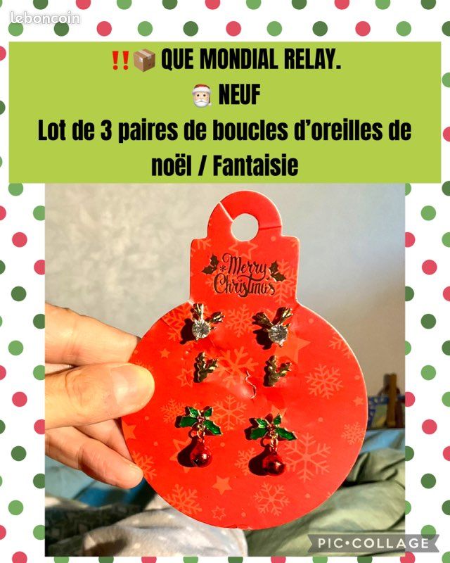 Lot De 3 Paires De Boucles D'oreilles Fantaisie - Occasion, Bon état, Doré, Clips