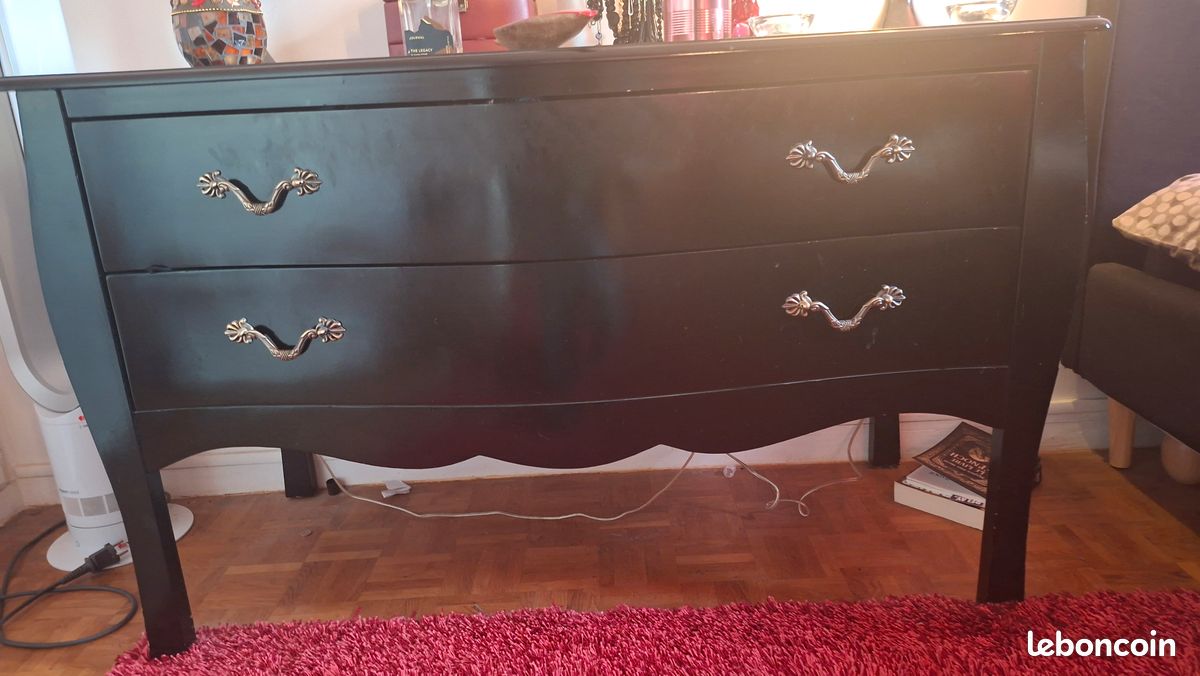 Commode 2 tiroirs style baroque (image 2)
