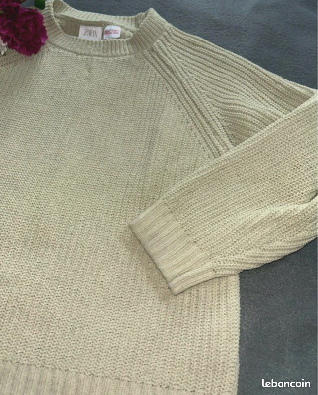 Pull Maille Côtelée Zara - Vert Amande - 6 Ans (116 cm) (image 2)