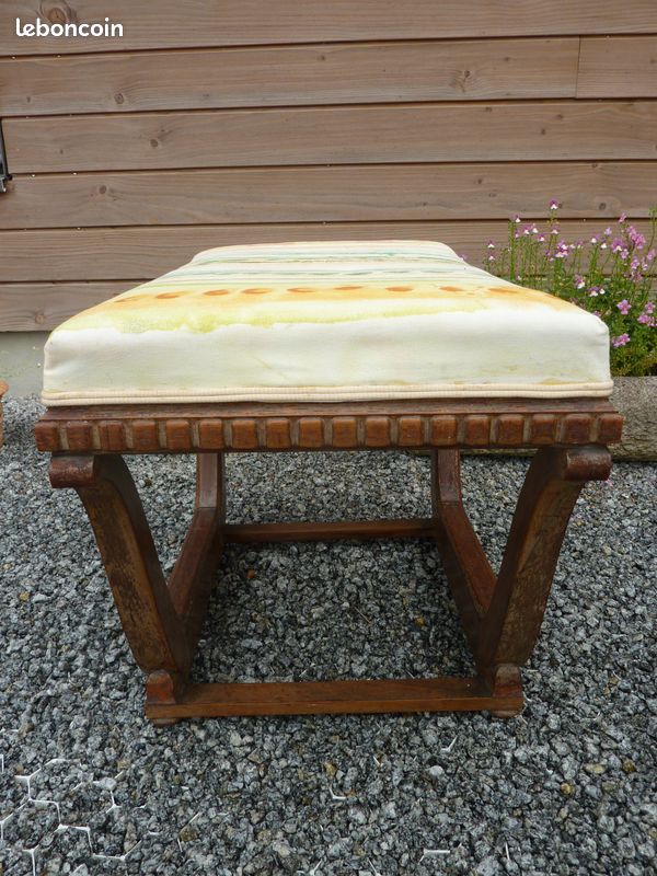 Tabouret haut en chêne massif H66cm - noir