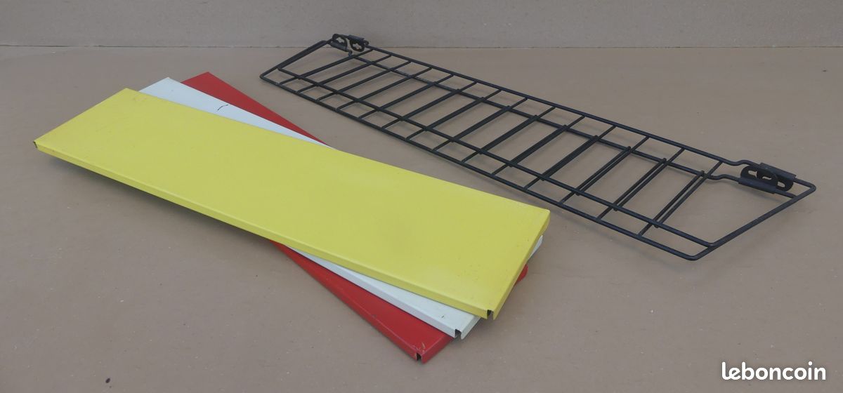 Étagère TOMADO HOLLAND STRING vintage tôle rouge jaune blanc modulable déco cuisine #2 (image 7)