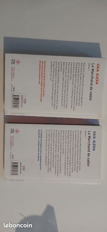 Lot 2 livres de Alexia GAÏA "le marchand de sable" tome 1 et 2 format poche (image 2)